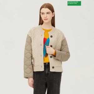 베네통 플러쉬 니트 자수 점퍼 BAJP50361_KA