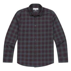 [프랑코페라로] 면체크 기모 셔츠 와인 (ASB840279)