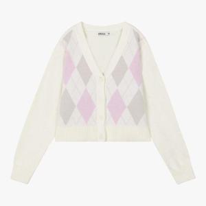 유솔 sh06 크롭 아가일 가디건2 ULCK24152