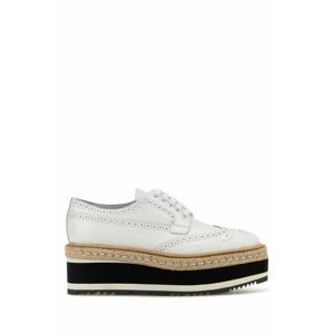 [PRADA] 라프리마 여성 슈즈 레이스업 1E206DFDX65055 F0009 화이트 /2