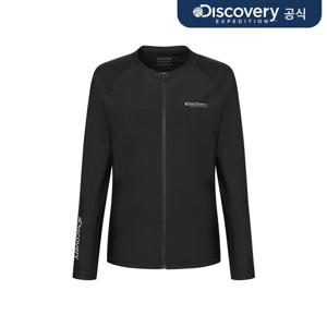 [디스커버리] 프레시벤트 여성 에센셜 루즈핏 풀집업 래쉬가드 (BLACK) DWSW68053-BKS