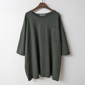 나야홍 / 아이우먼 리버포켓오버라인박스티 NOC505M507 빅사이