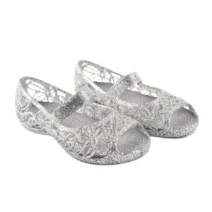 크록스 키즈 이사벨라 글리터 실버 202602-040