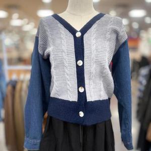 클리지 HC40 소매청브이가디건니트 Cp7wkc21