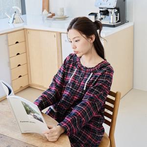 바풀 CA5W15916 여성잠옷 순면 기모 잠옷 여성 파자마 세트