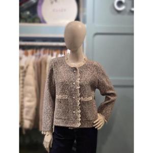 클리지 세이브존03 클리지 레이스 트리밍 니트자켓 AGCP8WJK16A