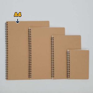 JPAR 크라프트 무지 스프링 무선노트 A4 연습장 스프링노트 수학노트 종합장 무지노트