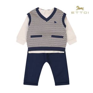 [에뜨와]로건쟈가드3PCS 상하세트 07S723202/유아,유아정장,돌선물,조카선물