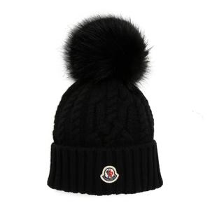 몽클레어 25FW 로고 폼폼 울 캐시미어 비니 3B00063 M4506 999