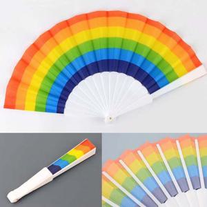 접이식 무지개부채 휴대용부채 공연 부채춤 체육대회 부채 무지개부채 플라스틱접이식부채 접이식무지개부채 휴대용부채 접이식부채플라스틱 휴대용접이식부채