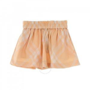 버버리키즈 체크 패턴 개더링 쇼츠 8079300