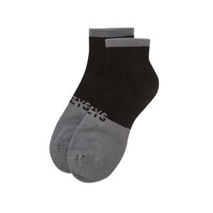 헤지스 골프 25FW 블랙 남성 컬러 배색 무봉제 미들 삭스 HUSS5F602BK