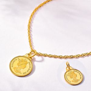 [도로시] 24k 순금 엘리자베스 코인 펜던트 1.125g