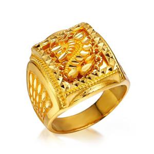 [한국금다이아몬드] 남자 순금 용 반지 사각 24K 18.75g 애끼 검지 중지