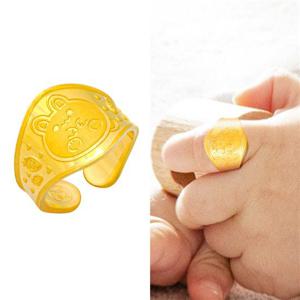 [한국금다이아몬드] 아기 순금 돌반지 토끼 24K 1.875g 백일 조카 선물