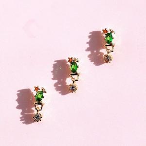 [폭스타일] [낱개판매] 트로피칼 선인장 딸랑이 드롭 피어싱
