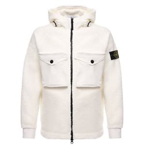 스톤아일랜드 21FW 751560134 V0001 와펜 패치 화이트 남성 자켓