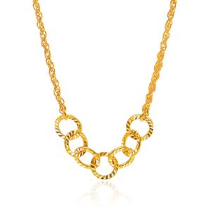 여자 순금 목걸이 18.75g [컷팅 링체인]