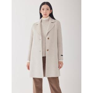 [지센][지센] 핸드메이드 캐시 알파카 싱글 롱코트 LFLCOA03_LB