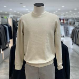 [지오지아]트윌 조직 풀오버 맨투맨 티셔츠_ABE4TR1105_BE_DG