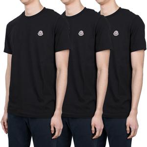 [몽클레르] 패치로고 3팩 반팔티 (8C00026 829H8 999)