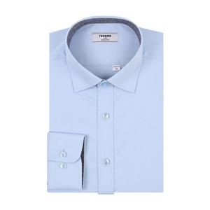 [레노마] 스판 스냅카라 솔리드 일반핏 긴소매 RZRSG0003BU