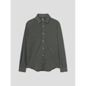 [LANSMERE] FEDELI 코튼 저지 피케 셔츠 - 카키 (LA5264FD1H)