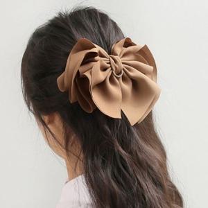 브라운 큐빅 자동 버터플라이 헤어핀 엔젤슈슈 큐빅자