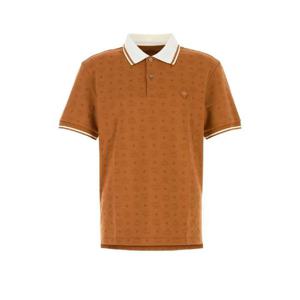 MCM Orange piquet polo shirt MFPFAMM01 CO