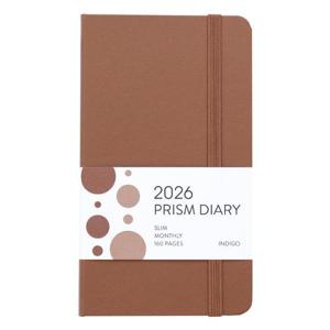 [인디고] 2026 프리즘 슬림 먼슬리 다이어리 (날짜형, 수첩형, 월간) - 모카무스
