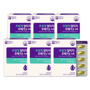 애플트리김약사네 초임계알티지오메가3+A 6박스 (6개월분)