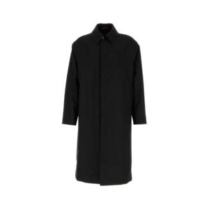 구찌 남성 블랙 울 트렌치코트 833214ZARXV 1000