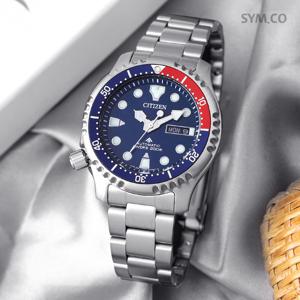 시티즌 NY0086-83L 프로마스터 마린 펩시 오토매틱 남자 메탈 시계 c