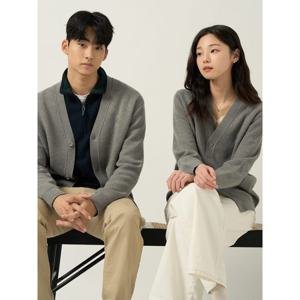 [빈폴멘] [Essential] 남녀공용 베럴비 카디건  그레이 (BC585AE103)