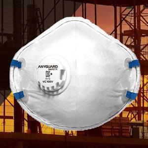 애니가드 방진 마스크 먼지 필터 10P 밸브형 방독면마스크