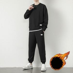 맨투맨티 와플 기모 겨울 트레이닝세트 츄리닝세트 조거팬츠