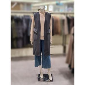 [트리아나]MARIO소고 핸드메이드 롱조끼AJ4VA06