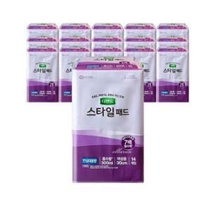 디펜드 스타일 패드 안심대용량 14개x16팩 어른용 여성 속기저귀