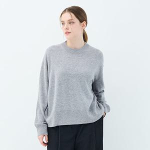 캐시미어 루즈핏 크루넥 가드니아 풀오버 (UFKKCN411C-M/GREY)