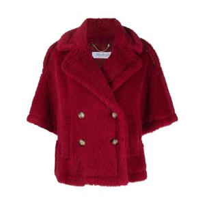 막스마라 와이드 소매 페이크 퍼 재킷 2347310236000