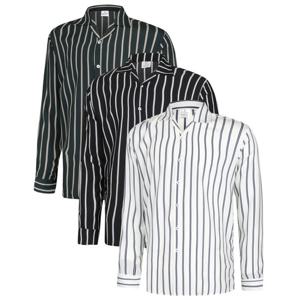 [파파브로] 스트라이프 디자인 오픈카라 셔츠 MS-SHA-Q005