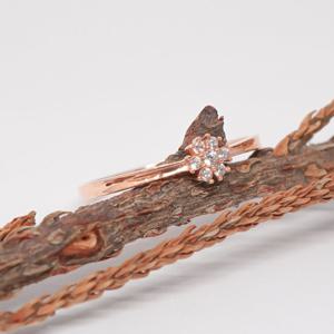 오팔하우스 14k 꽃 큐빅 반지 OPDJR5350 21/50