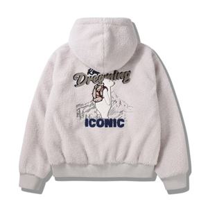 지프 남녀공용 퀼팅이너 뽀글이 후드 집업 JP4JPU260IV