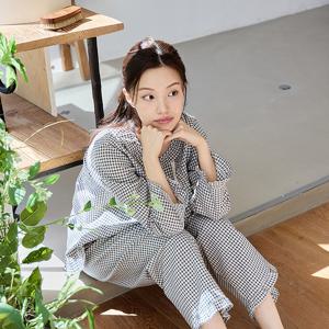 바풀 CA5W12516 여성잠옷 순면 잠옷 여성 파자마 세트