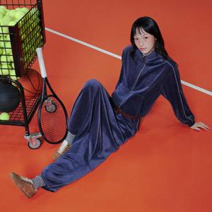 [랩](SET-하의)벨로아 플레어 롱스커트 AR4WSB60