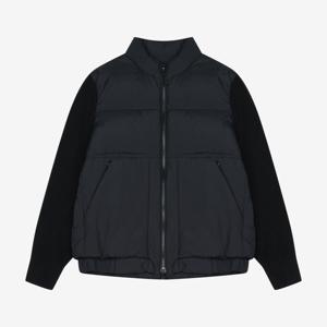 [지이크]니트배색 구스다운 점퍼 블랙 PJDJY6507 H