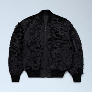 25 FW 알파 인더스트리 Ulcans 텍스처 집업 봄버 자켓 블랙 756123 03