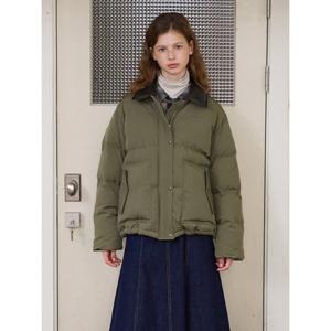 [올리브데올리브]카라 배색 패딩 점퍼 OP5WMA05