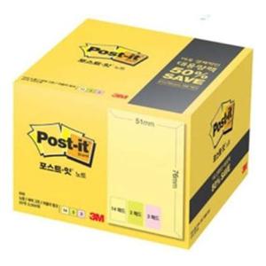 3M 3M 포스트잇 656-20A 대용량팩 문구 사무용품 문구용품 오피스 오피스용품