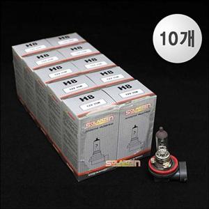 자동차용 할로겐 전구 클리어 H8 10개묶음   1개 국내제작 차량용전등 자동차전등 자동차 할로겐등 램프